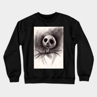 Ansekenamun- Jack Skellington The Nightmare before Christmas tim burton print Crewneck Sweatshirt